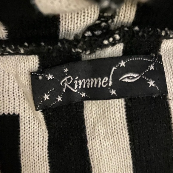 Hooded Open Poncho/Cape Relaxed Fit One Size Black & White Cabincore Boho Style - Picture 3 of 9